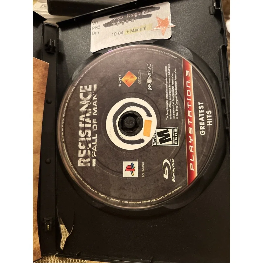 Resistance: Fall of Man (Sony PlayStation 3, 2006) CIB Tested Working